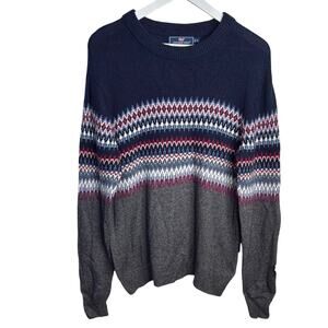 Vineyard Vines Men’s Fair Isle Classic Fit Crewneck Sweater M-298 Sz M